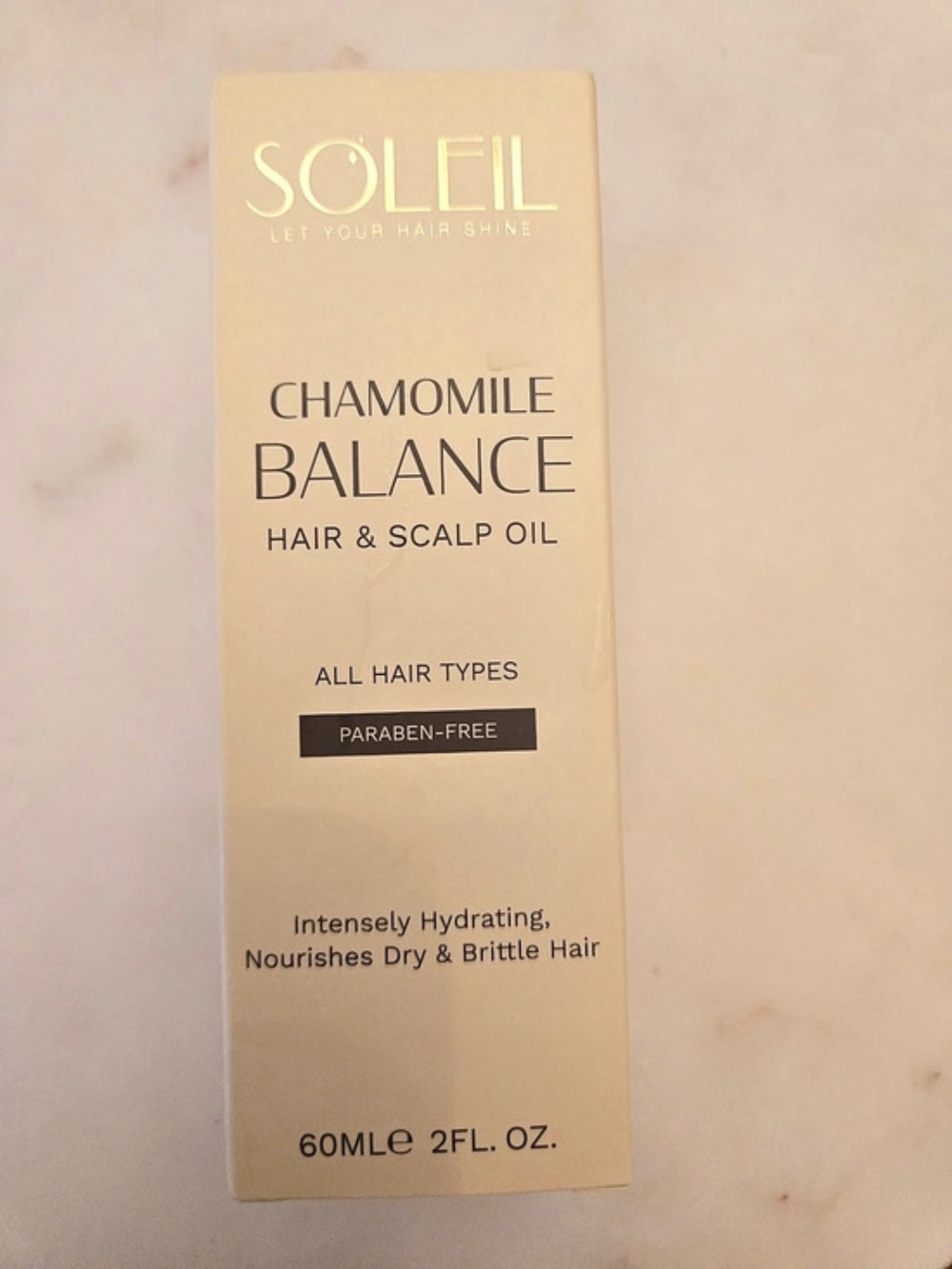 NIB SOLEIL Chamomile Balance Hair & Scalp Oil 60ml / 2 fl oz Intensely Hydrating